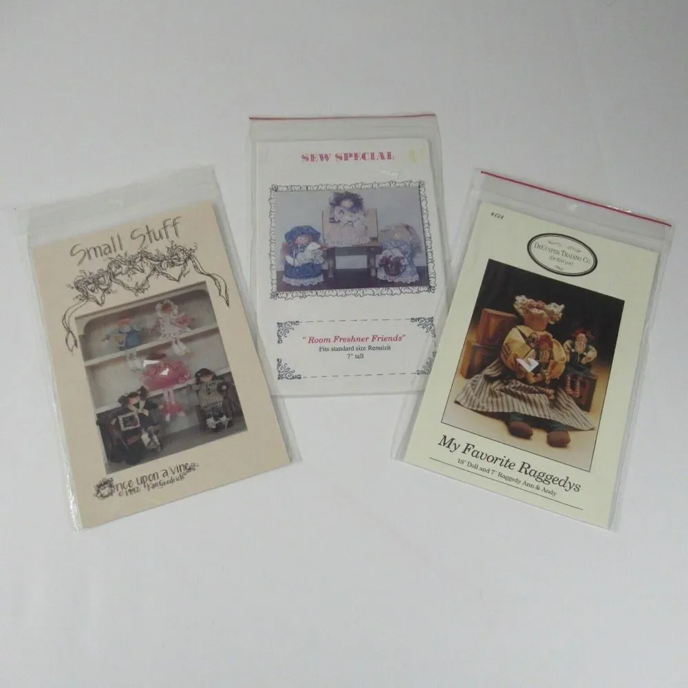 Ragdoll Sewing Kits Lot of 3 Room Freshener Friends Sm Stuff My Favorite Raggedy